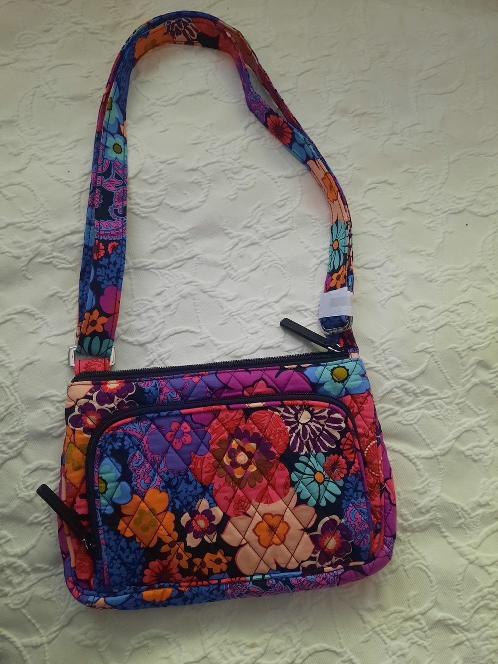 Vera Bradley Quilted Floral Crossbody Bag – Multicolor